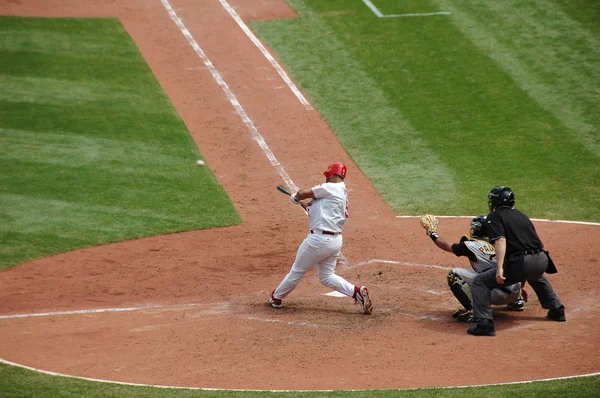 Alberrt Pujols cachant le baseball Photo De Stock