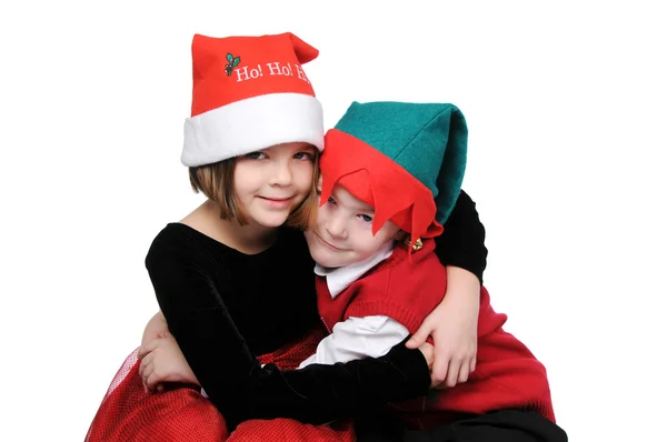 Girl and boy Hugging — Stock Photo, Image