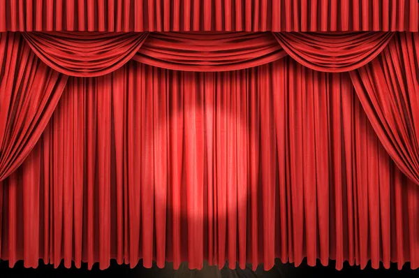 Large red curtain stage — Stock Image Large red curtain stage Stock Image