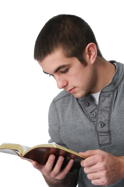 genç çocuk İncil okuma