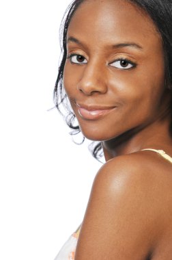 Genç Afro-Amerikan modeli