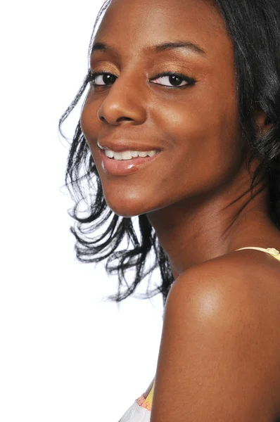 Молодая афроамериканская модель — стоковое фото