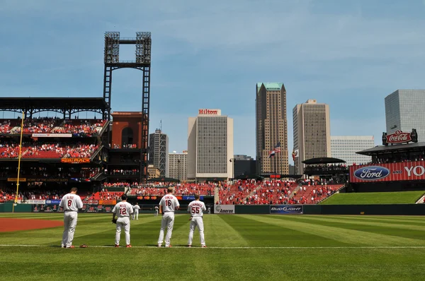 Panoramautsikt över busch stadium i saint louis — Stockfoto