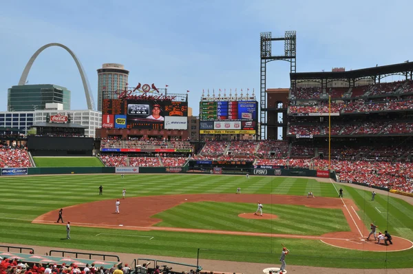 Panoramautsikt över busch stadium — Stockfoto