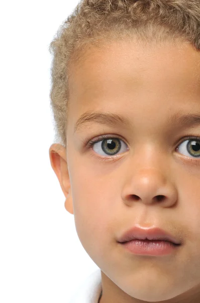 Retrato de primer plano de niño —  Fotos de Stock