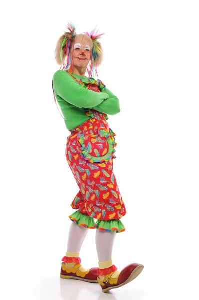 Clown posa — Foto Stock