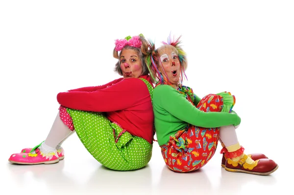 Two clowns — Stock Photo, Image