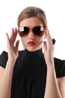 Genç güzel kadın.