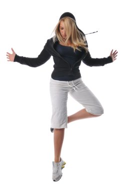 Genç modern dansçı