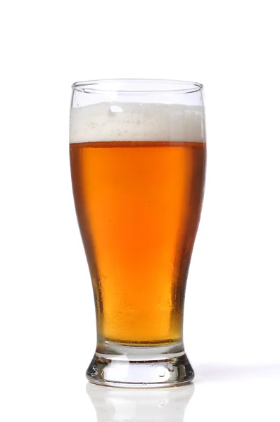 Beer on a glass — Stock Photo, Image