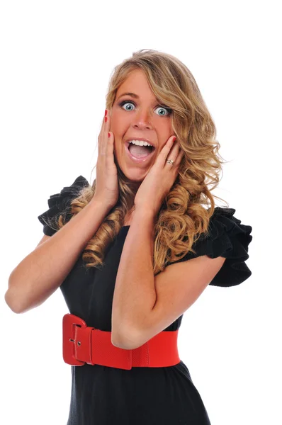 Businesswoman excited — Stock Photo, Image