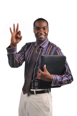 ok işareti veren işadamı