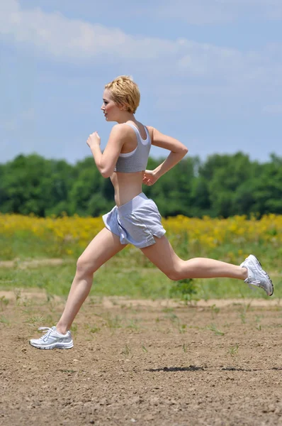 Woman running — Stock Photo, Image