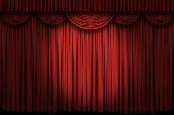 Large red curtain stage — Stock Image Large red curtain stage Royalty Free Stock Images