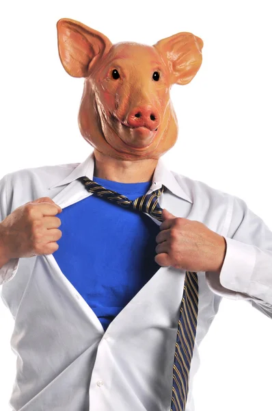 Metáfora da gripe suína — Fotografia de Stock