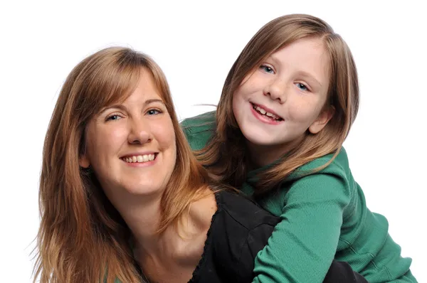 Madre e figlia sorridenti — Foto Stock