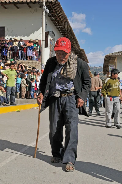 Traditionella man från norra Anderna i peru — Stockfoto