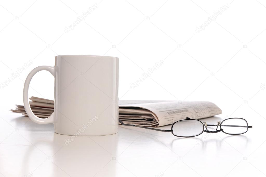 Cup of Coffee and newspaper