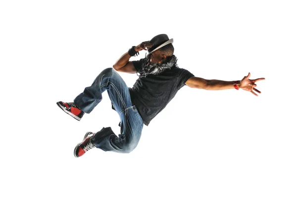 Hip hop danseur saut — Photo