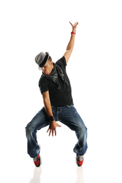 Hip hop danser uitvoeren — Stockfoto