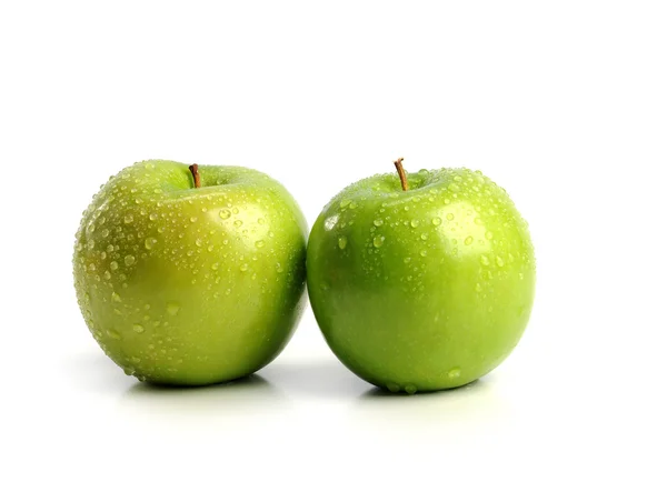 Dos manzanas verdes — Foto de Stock