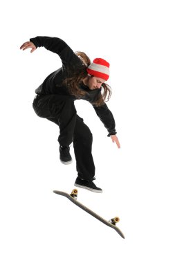 Skateboarder doing a trick