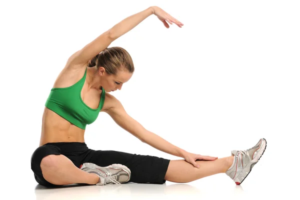 Young woman stretching — Stock Photo, Image