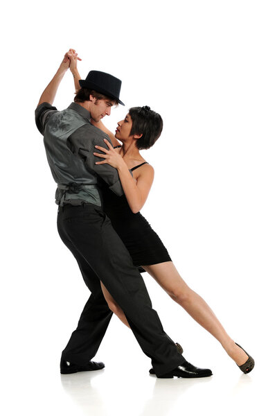 Couple dancing Tango