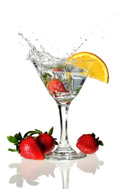 kama ile martini cam kireç ve çilek