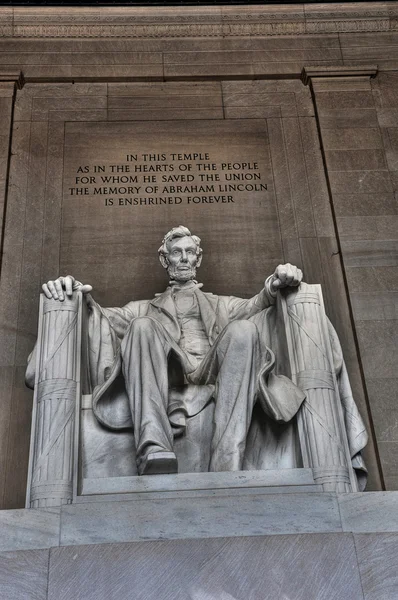亚伯拉罕 · 林肯纪念堂 — 图库照片