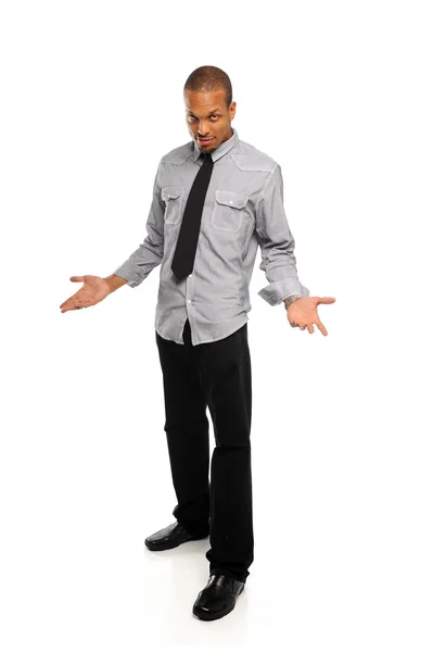 Black young Man standing — Stock Photo, Image