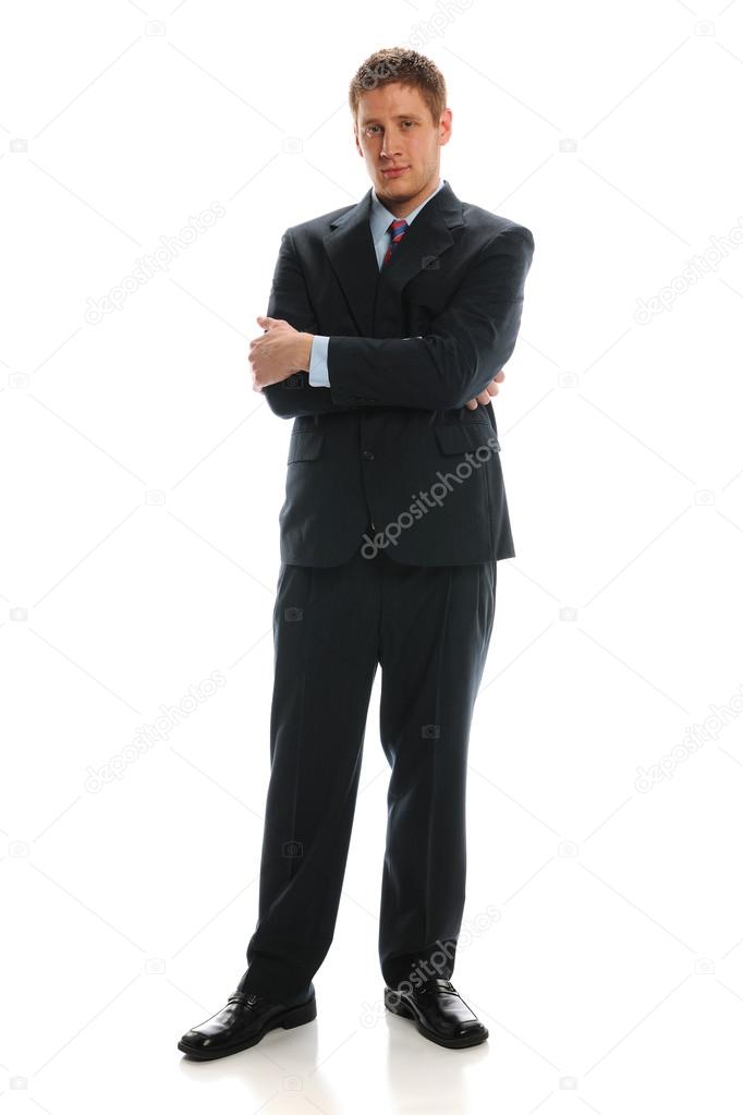 Young Businessman standing with crossed arms