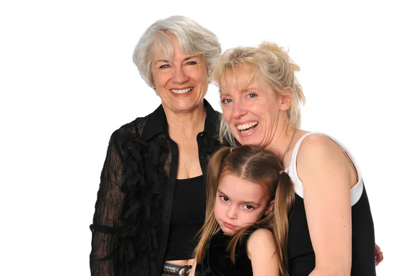 Tre generationer od kvinnor — Stockfoto