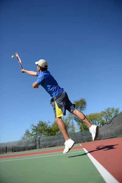 Maturità Giocatore di tennis ispanico — Foto Stock
