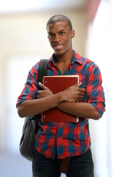 Joven estudiante negro — Foto de Stock
