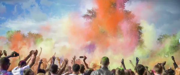 Holi festival van kleuren — Stockfoto