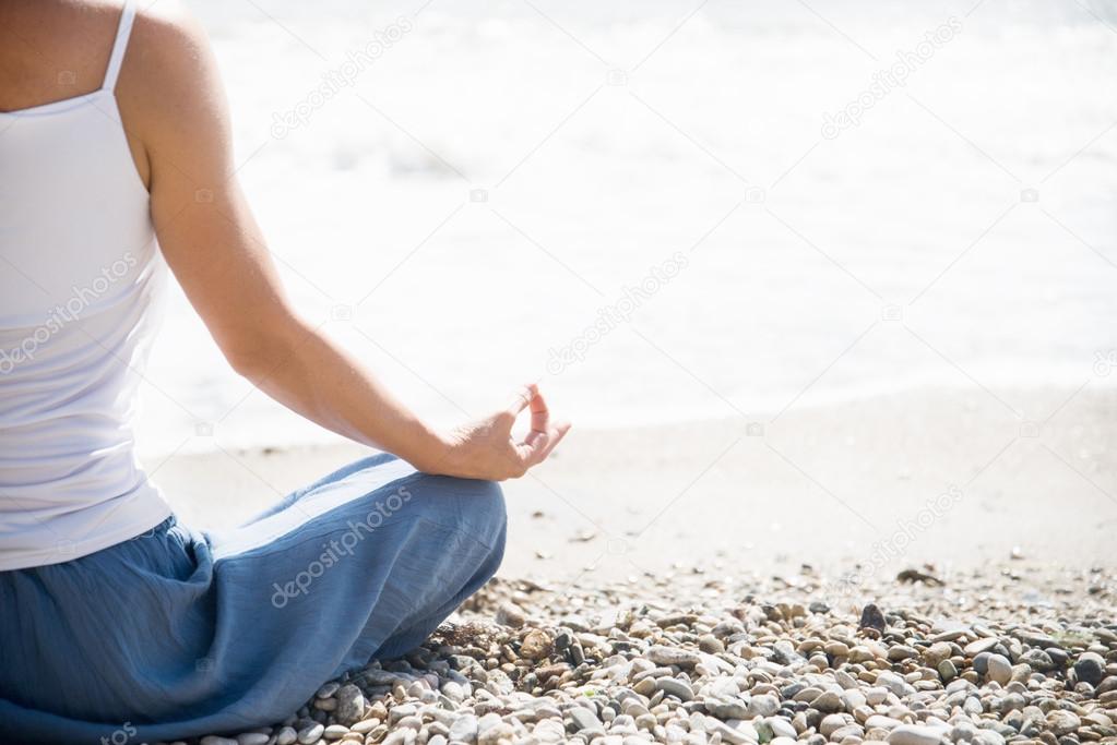 Woman meditating