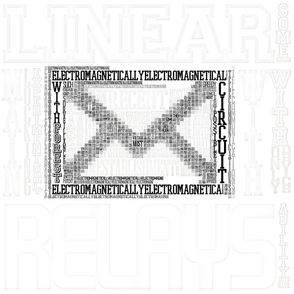 Picture of mail made of text — Stock Photo, Image