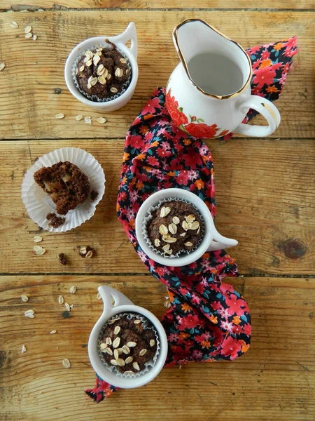 Muffin cake chocolate sweet dessert — Stock Photo, Image