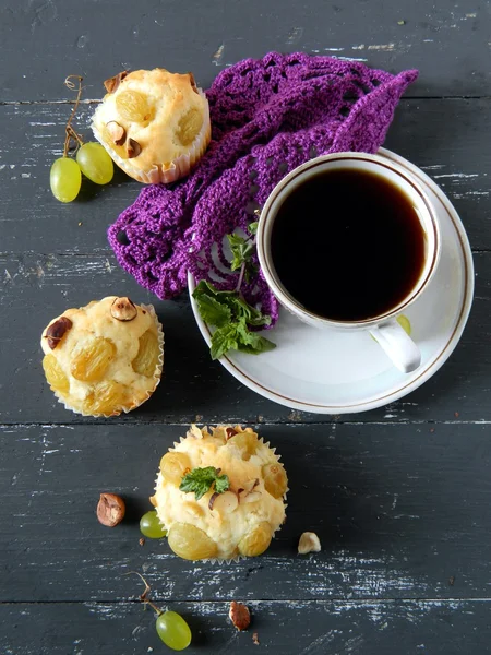 Druif muffin — Stockfoto