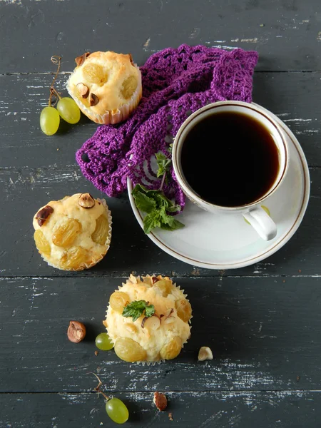 Druif muffin — Stockfoto