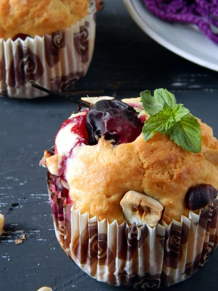 Sabrosos pasteles de bluberry — Foto de Stock