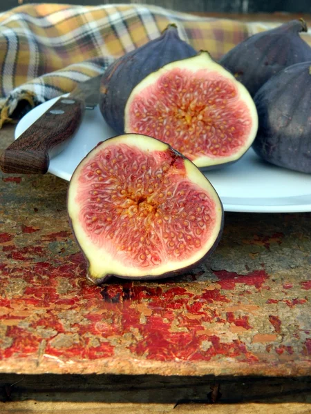 Cuted figs — Stock Photo, Image