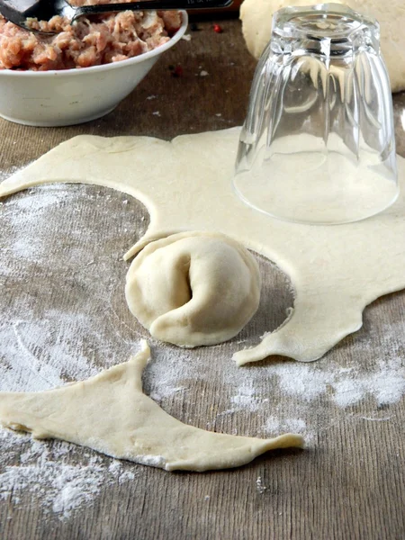 Pelmeni. — Foto de Stock