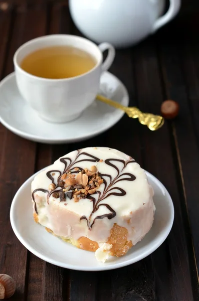 Dessert and tea — Stock Photo, Image