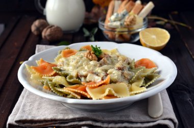 Colorful pasta