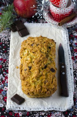 elma ile geleneksel Noel kek