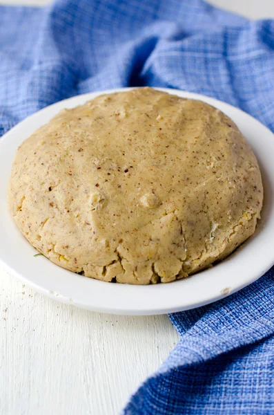 La masa para galletas de nuez — Foto de Stock