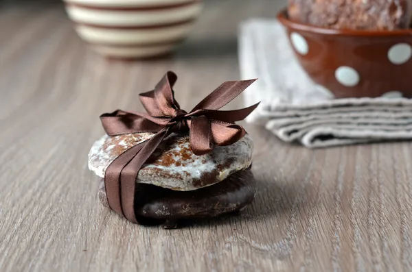 Cakes in a gift on Valentine's Day — Stock Photo, Image