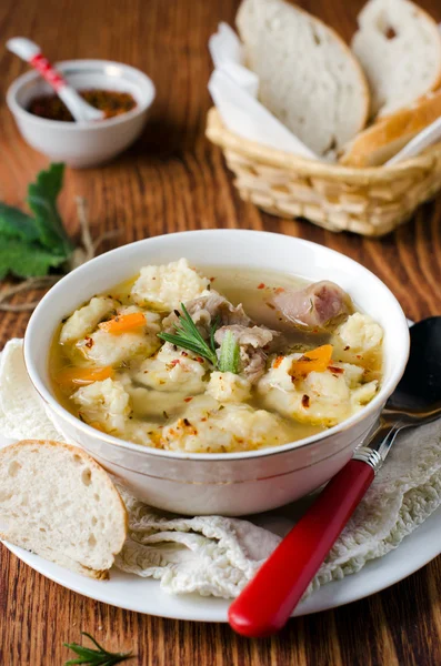 Sopa con albóndigas de carne —  Fotos de Stock